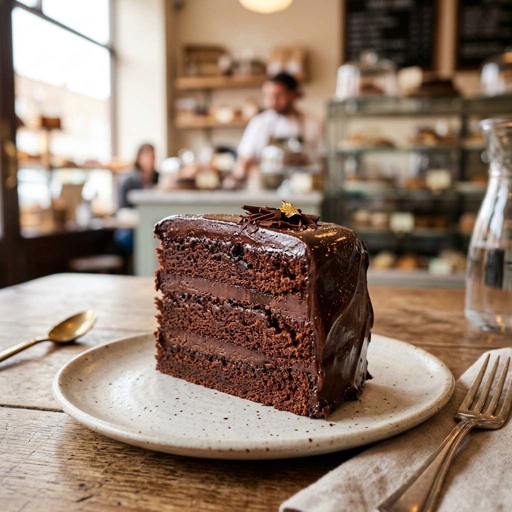 Chocolate Truffle Cake Slice