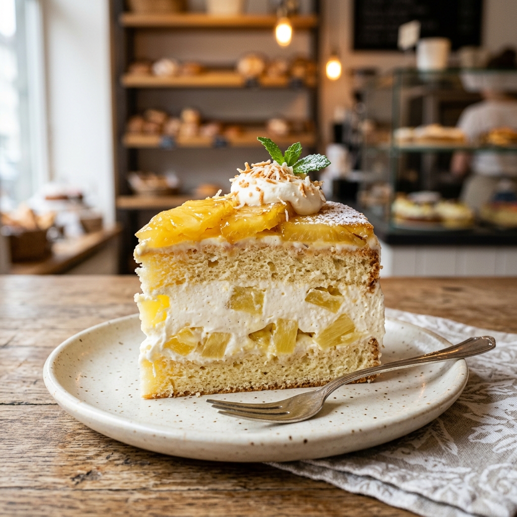 Pineapple Cake Slice